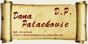 Dana Palačković vizit kartica